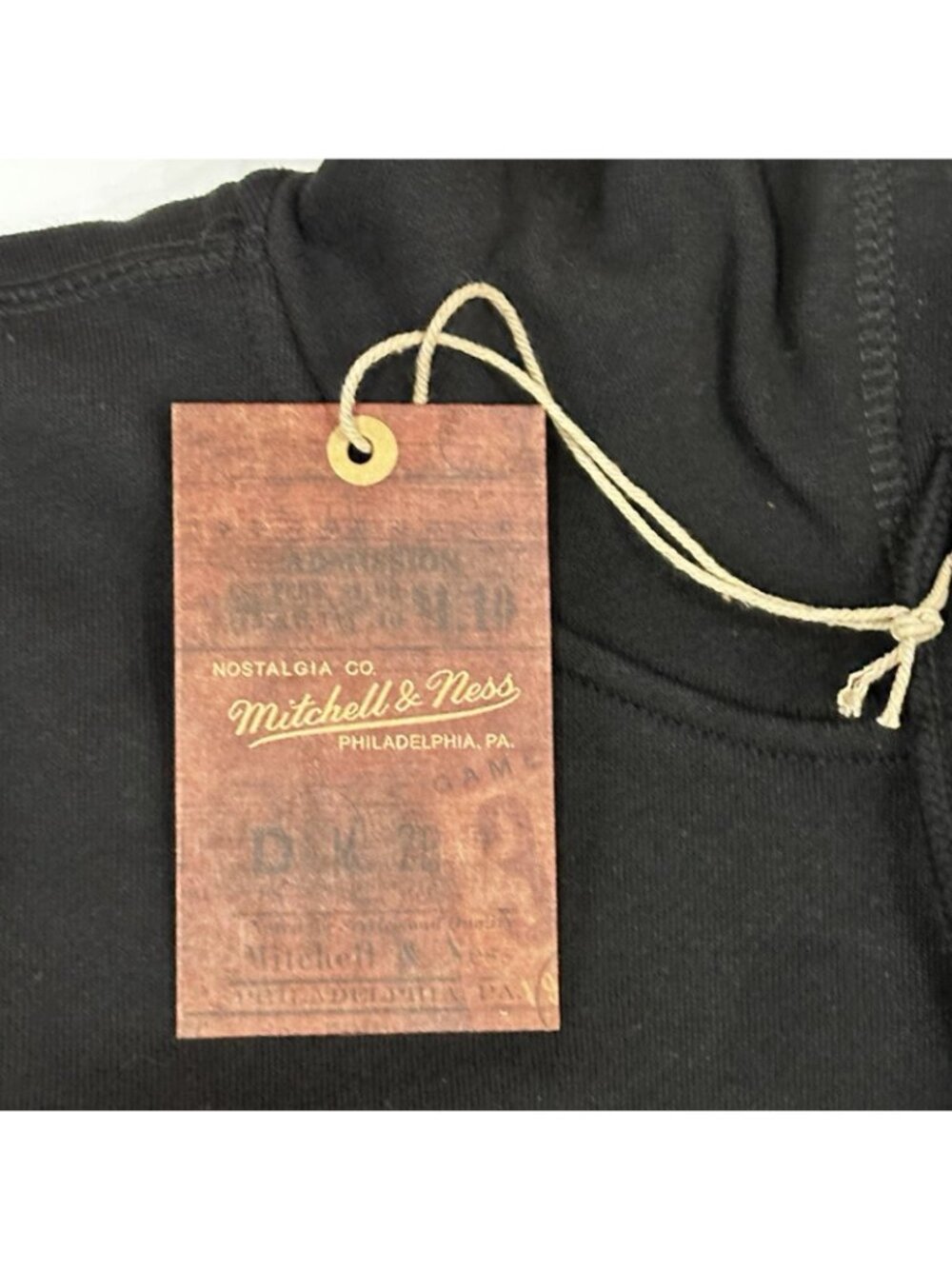 Texas Rangers Hoodie Mens SM Black Mitchell Ness Cooperstown Defect Rare Patch - Picture 8 of 9